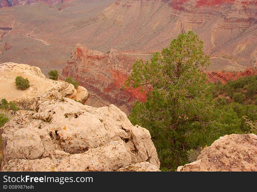 From rim of the canyon. From rim of the canyon