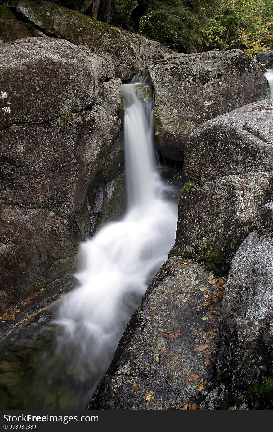 Cool Mountain Brook Waterfall