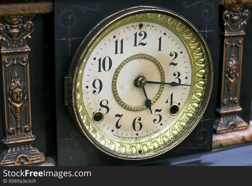 Antique clock for sale at flea market