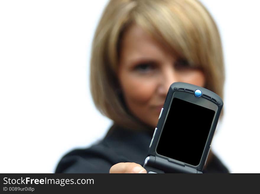 A Beautiful Woman With Phone