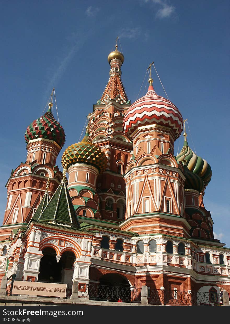 Vasily Blazhennogo's temple (Moscow, the Red area, Russia)