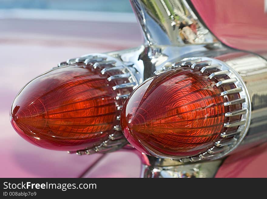 A rearlight from an cadillac