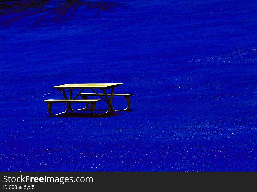 Peaceful moonlight park in Illinoi. Peaceful moonlight park in Illinoi