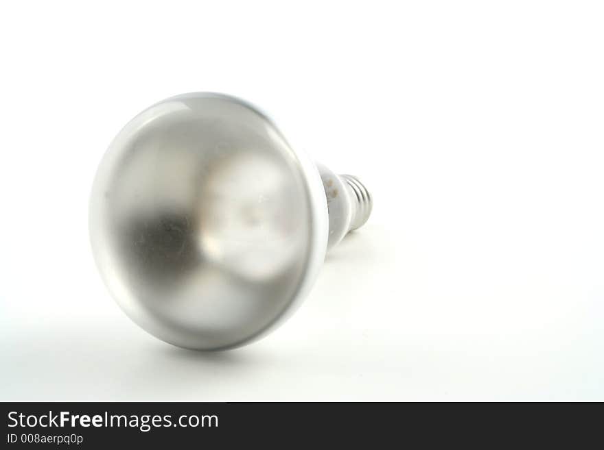 Light buld on a white background