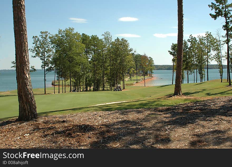 Photographed golf course at state park in Georgia.