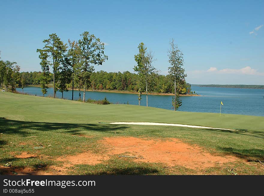 Photographed golf course at state park in Georgia.