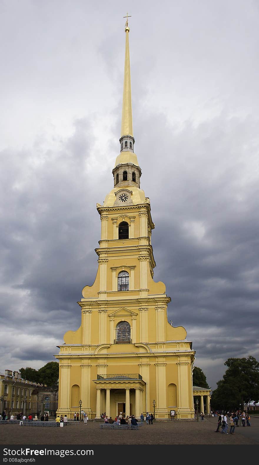 Temple of the Peter and Paul Fortress, city of St.-Petersburg.