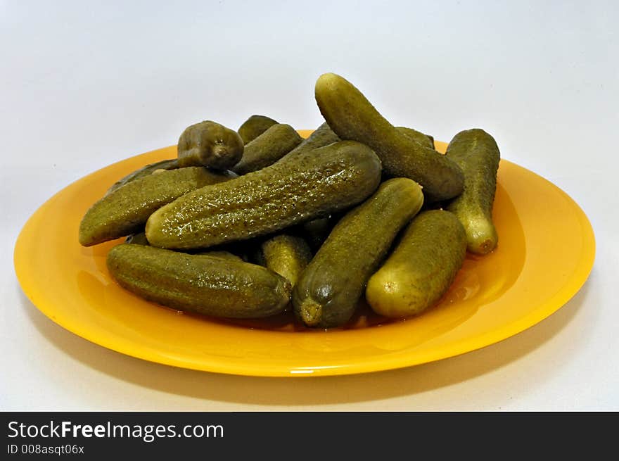 Pickled gherkins (young cucumbers)