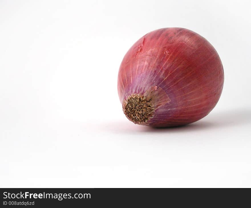 Close up of red onions