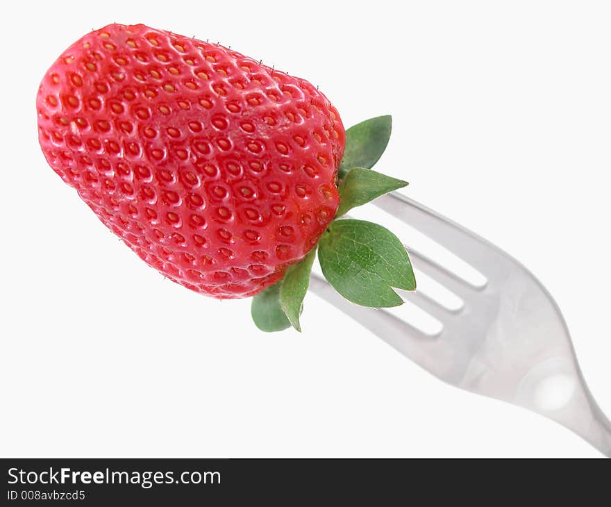 Forked strawberry