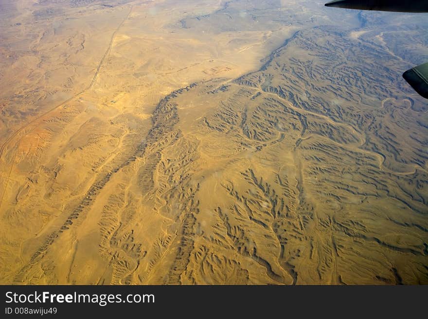 Desert, Egiped, Sand, Plane