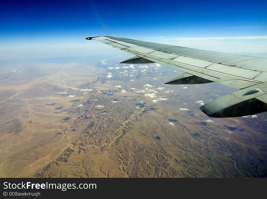 Desert, Egiped, sand, plane