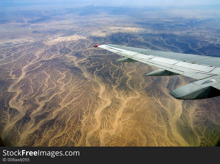 Desert, Egiped, sand, plane