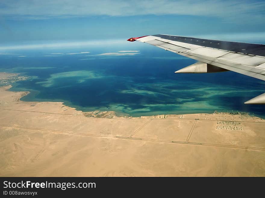 Desert, Egiped, Sand, Plane