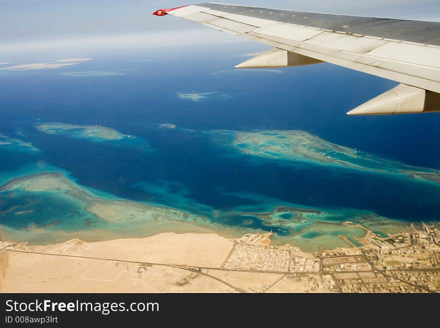 Desert, Egiped, sand, plane