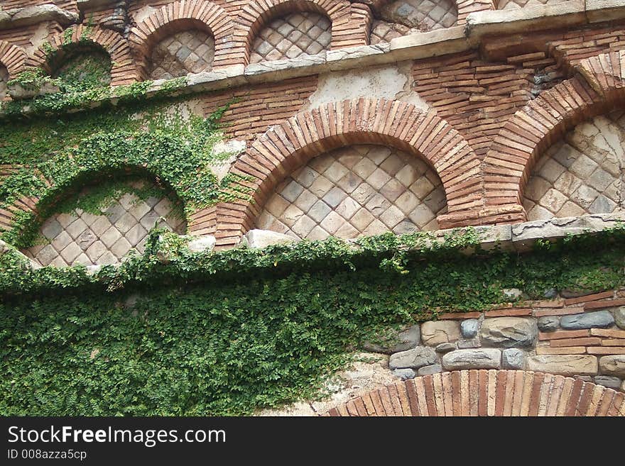 Old building made of bricks. Old building made of bricks