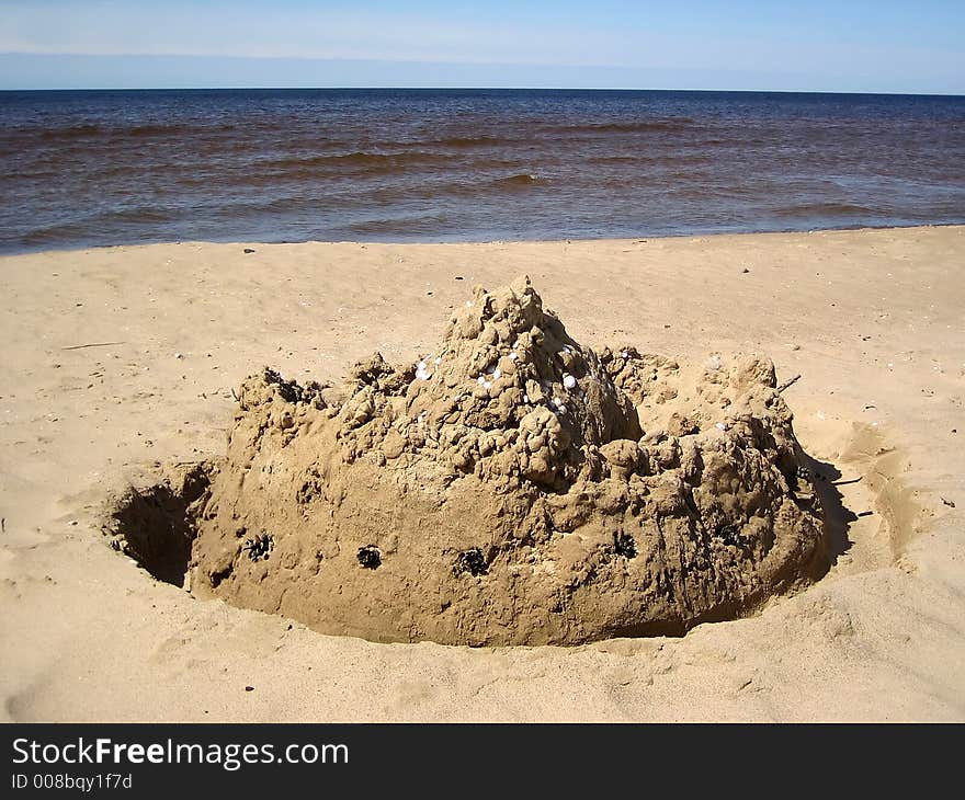 Sands tower on a seaside. Sands tower on a seaside.