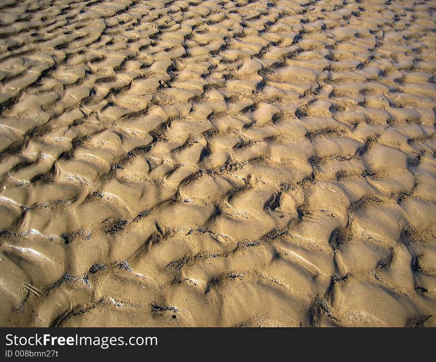 Gold sand on a seaside. Gold sand on a seaside.