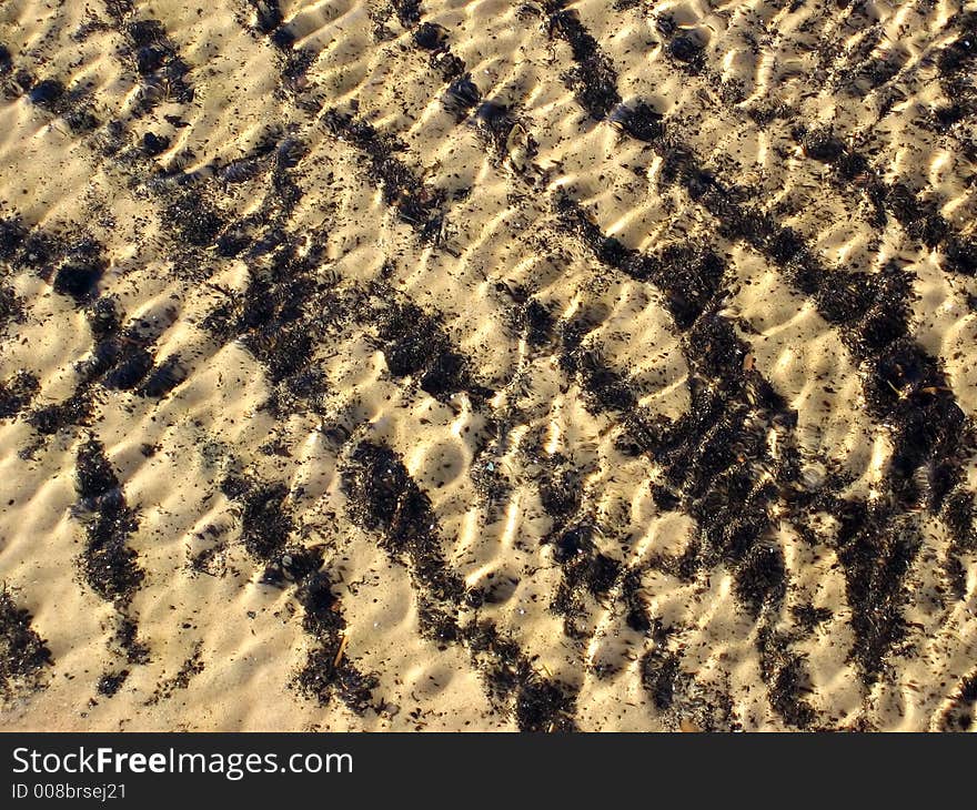 Gold sand on a seaside. Gold sand on a seaside.