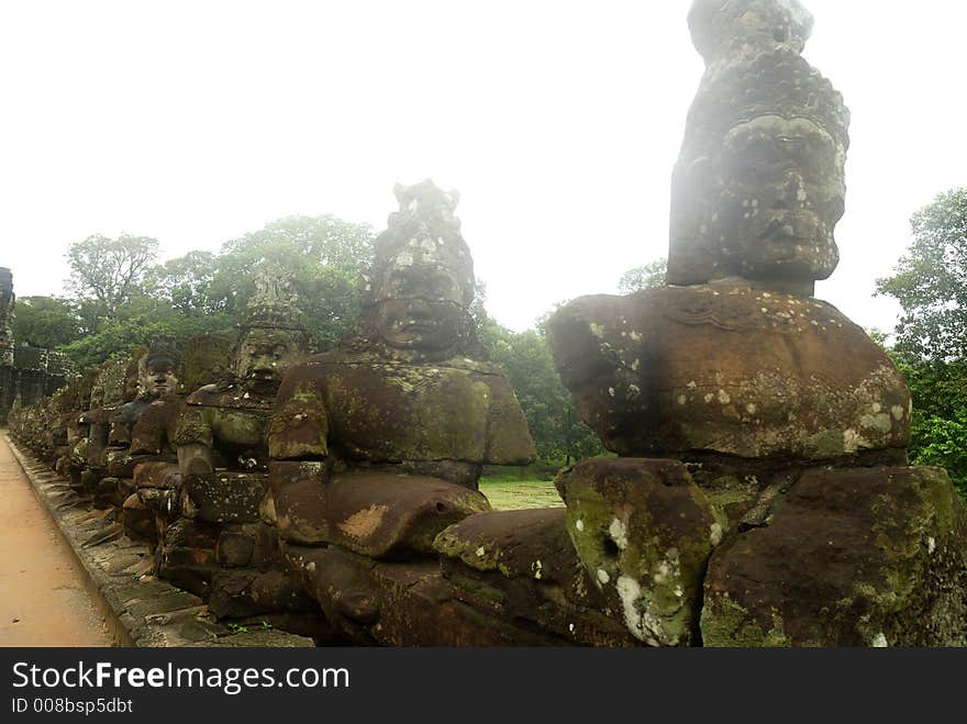 Figurehead At Entrance Of Angkor Thom