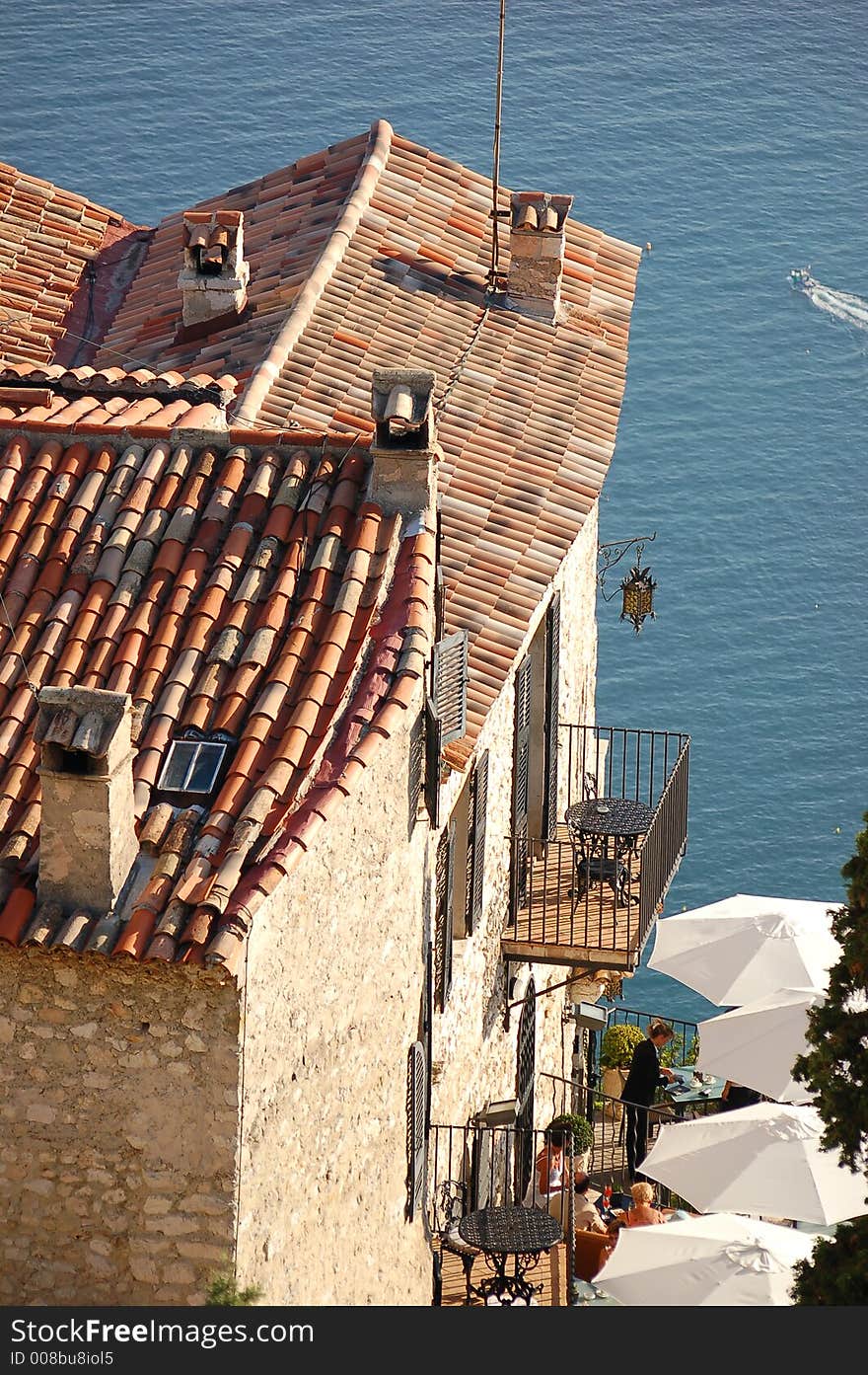 Roofs of old houses in Eze,France. Roofs of old houses in Eze,France