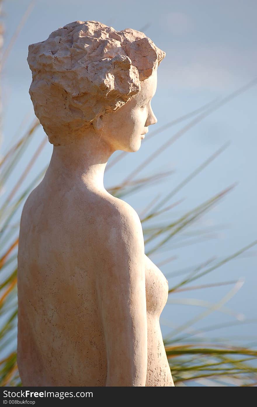 Woman sculpture in garden in Eze, France. Woman sculpture in garden in Eze, France