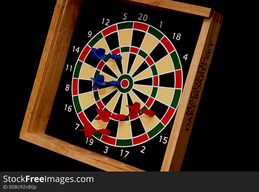 Kid s magnetic dart board