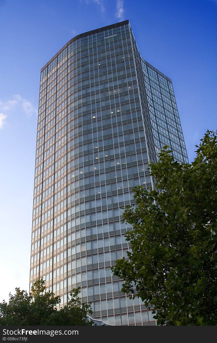 Glass Skyscraper in London England