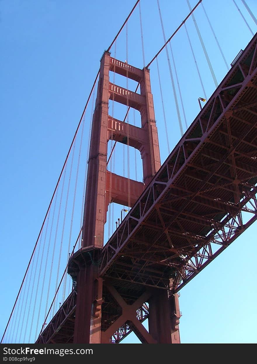 Underneath the Golden Gate Bridge