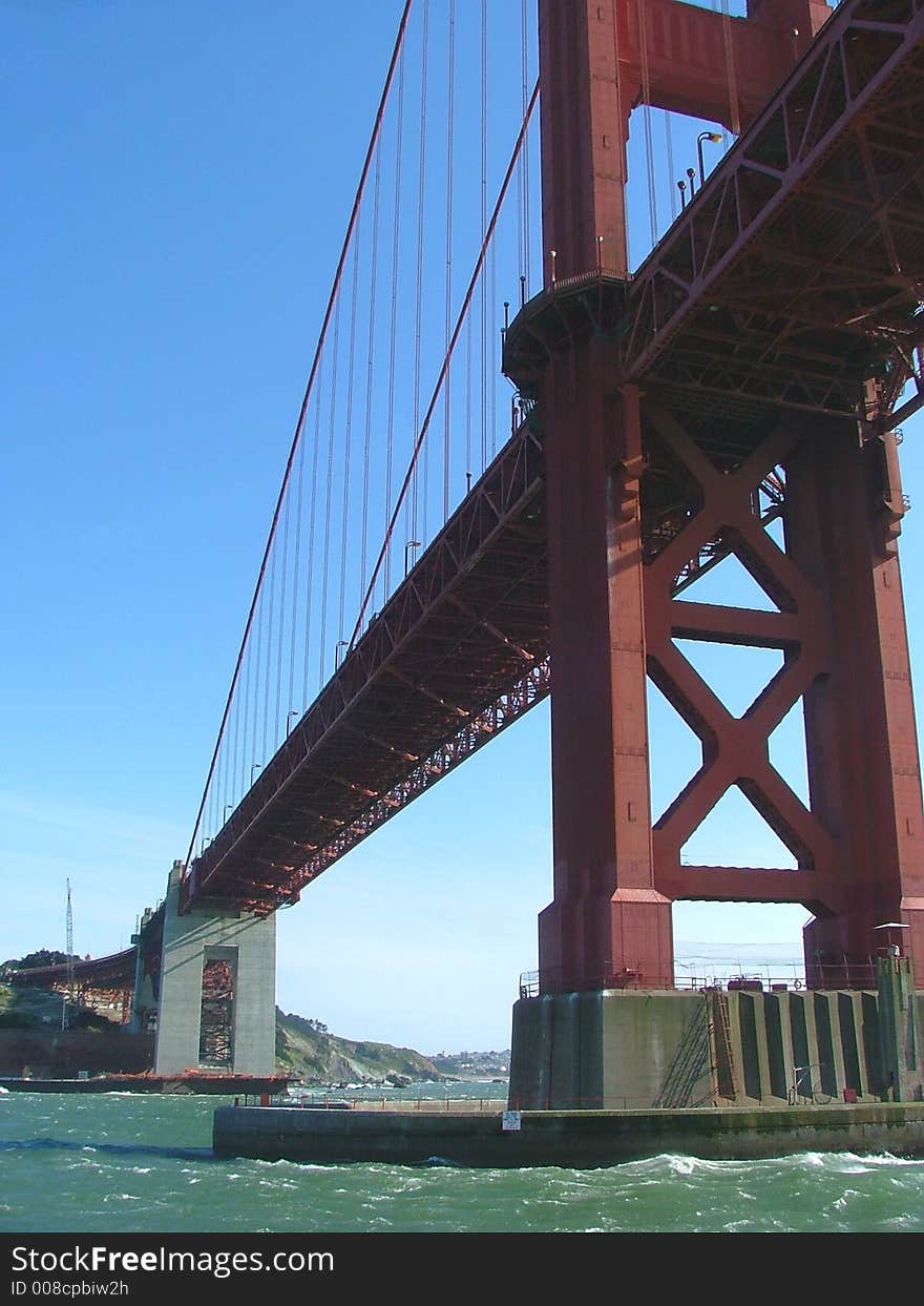 Underneath the Golden Gate Bridge