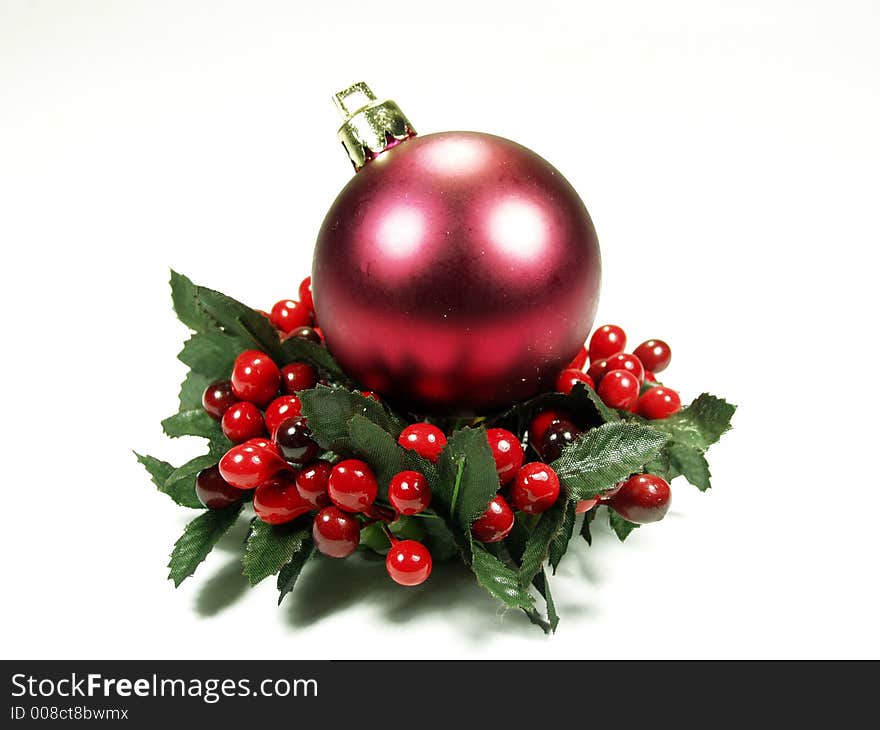 Red and green Christmas ornament