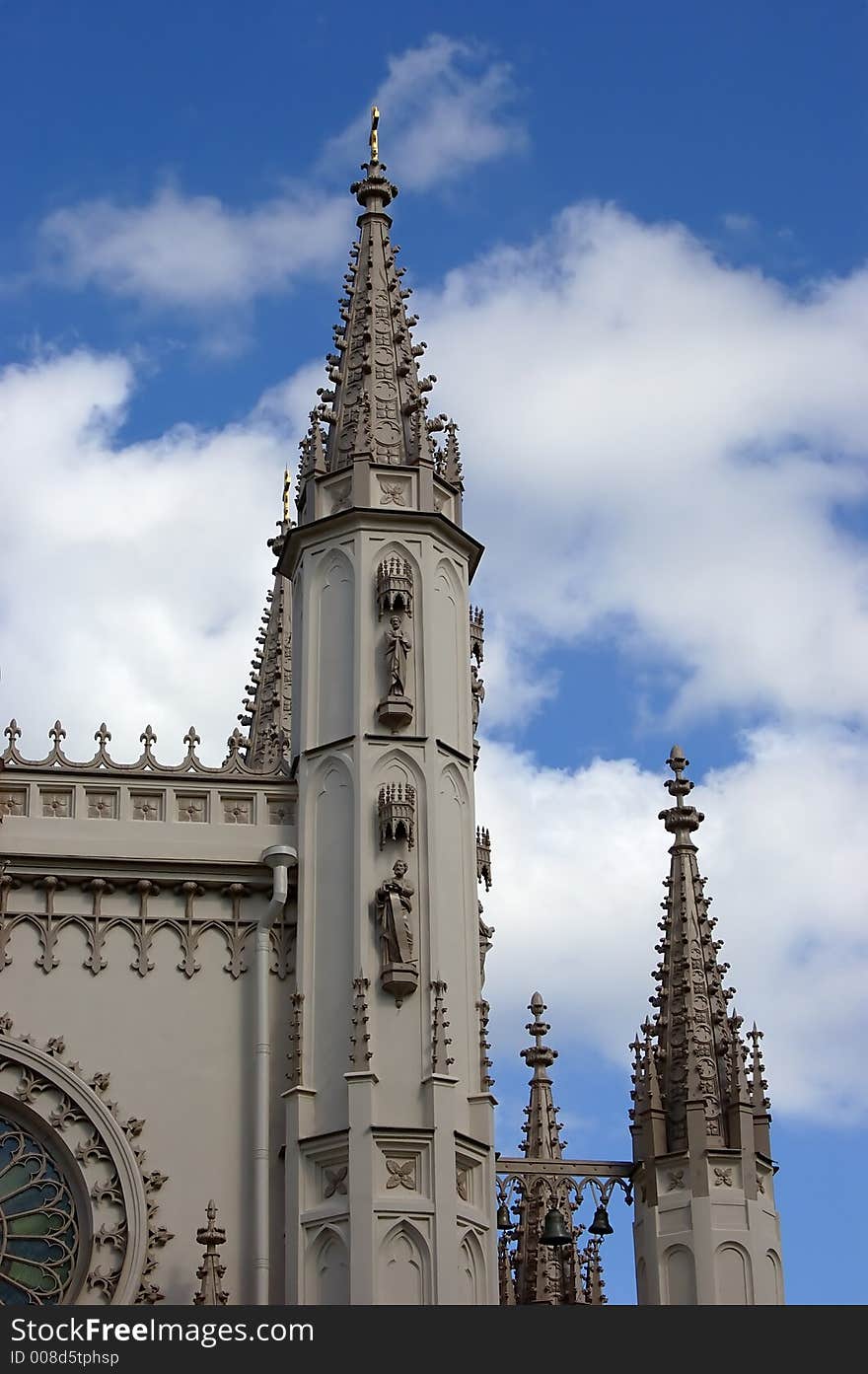 Chapel in Gothic style in Petrodvorets. Chapel in Gothic style in Petrodvorets