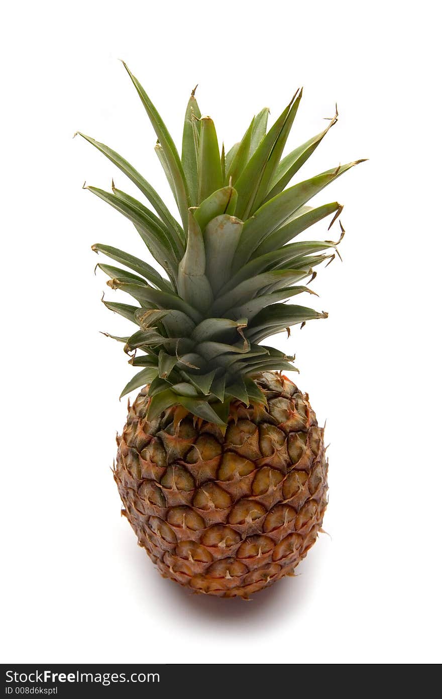 Pineapple on a white studio background.