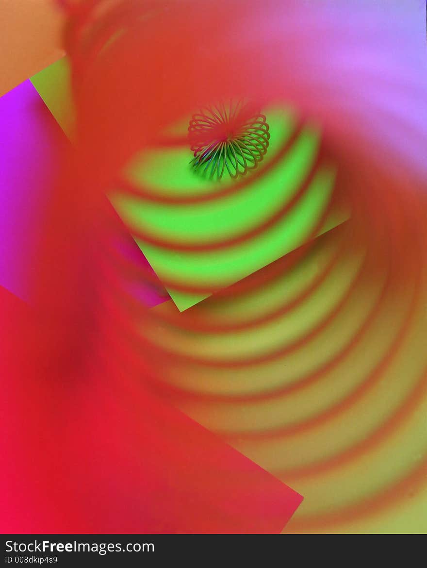 Colorful spiral abstract with repeating pattern