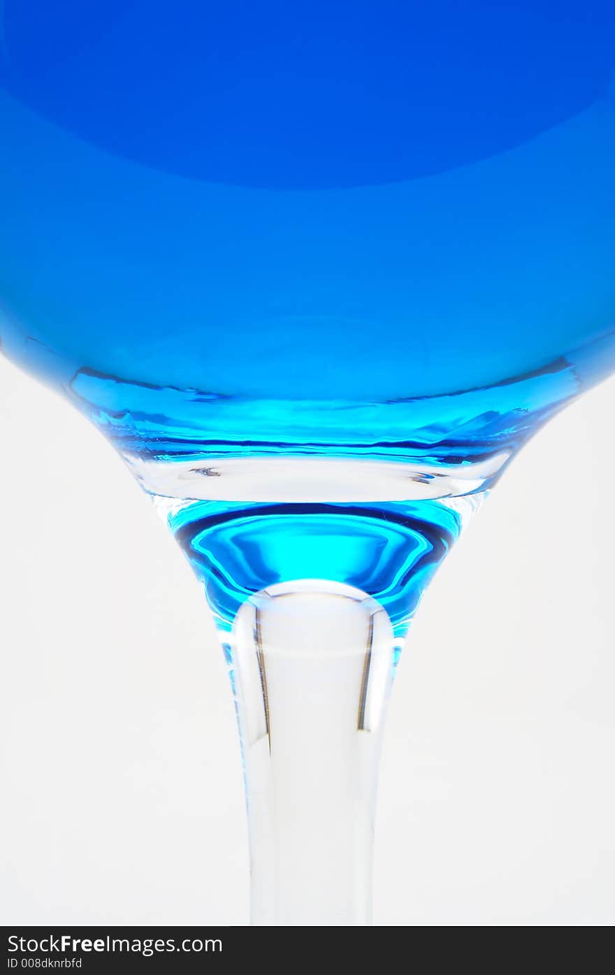 Strange colored beverage on white background. Strange colored beverage on white background