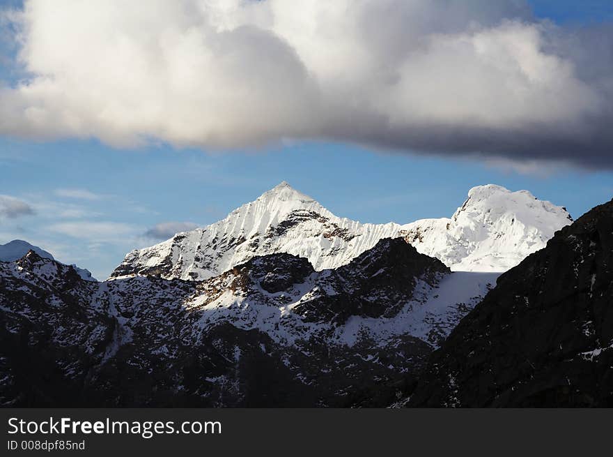 Clouds in the mountain