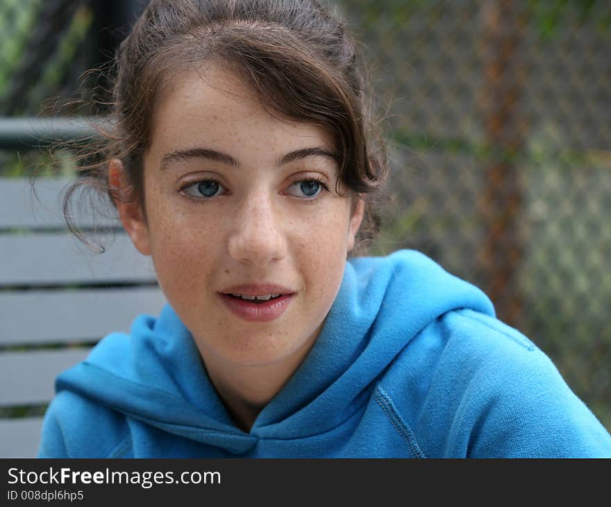 Girl with freckles