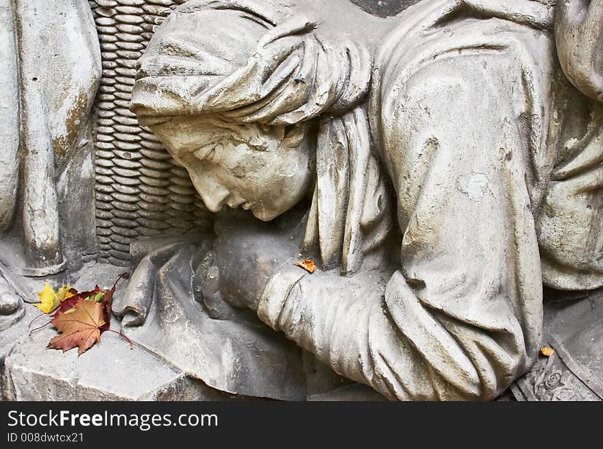 Sculpture in the Donscoy monastery