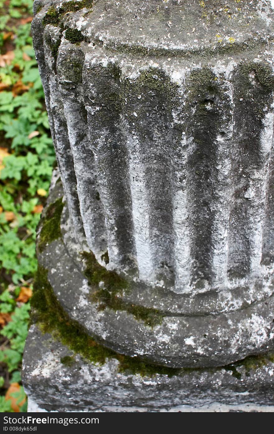 Fragment of a column in the Donskoy monastery