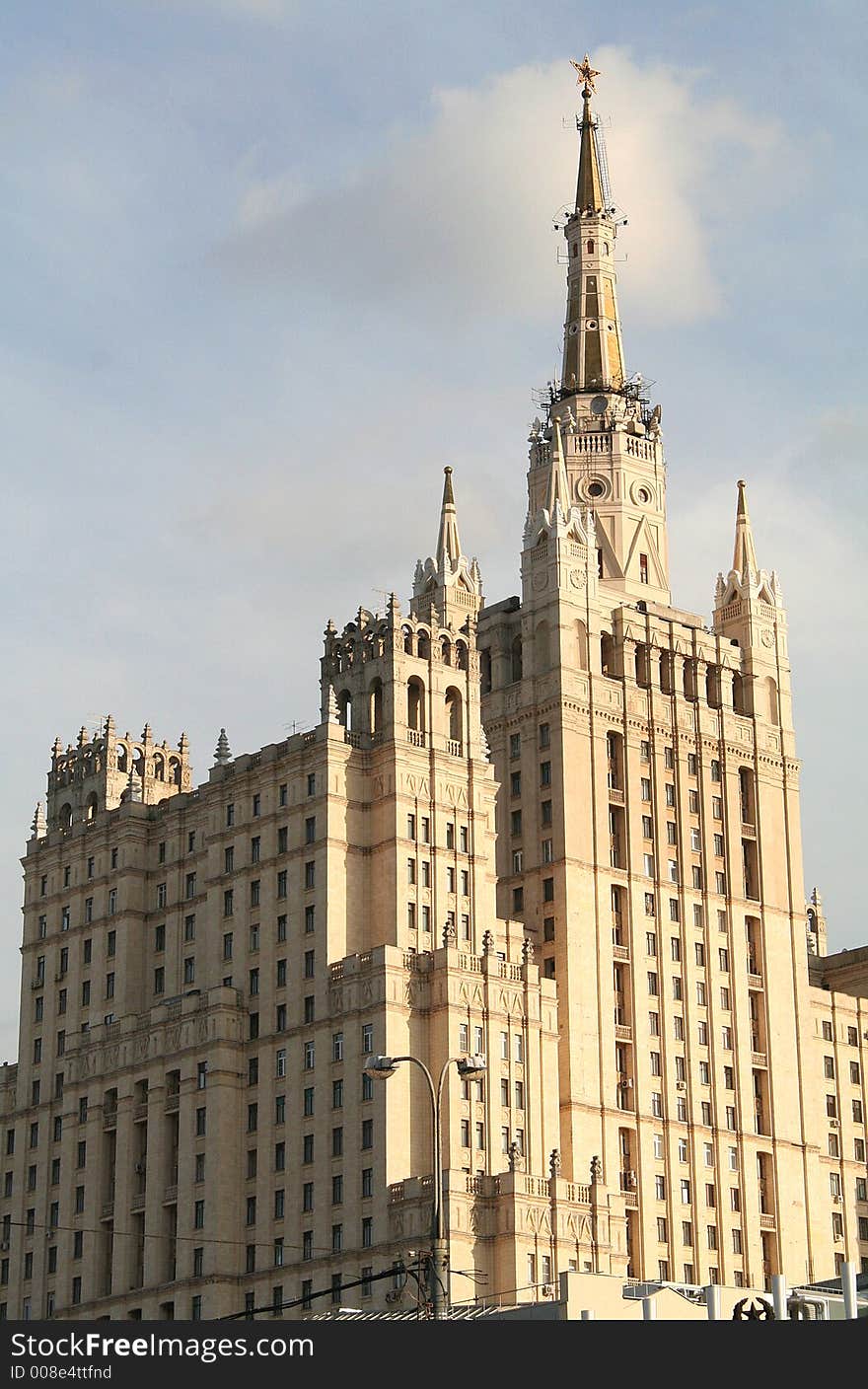 Moscow skyscraper of the fifties. Moscow skyscraper of the fifties