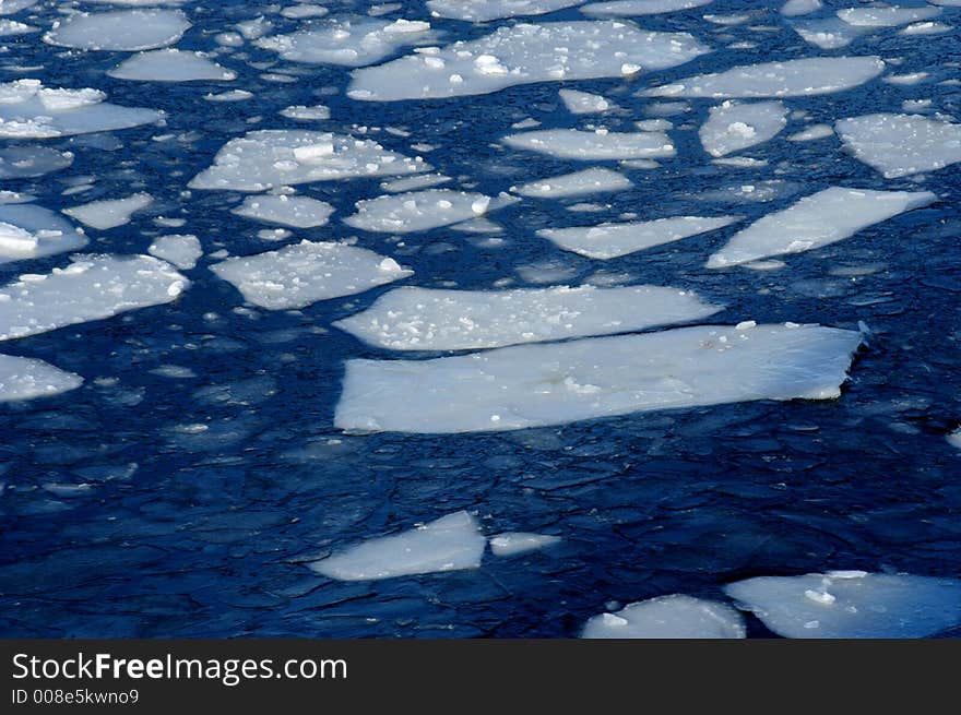 Picture of icebergs on sea in the winter time. Picture of icebergs on sea in the winter time.