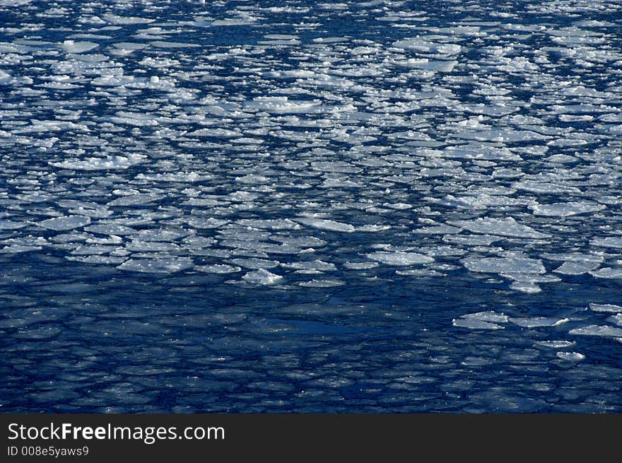 Picture of icebergs on sea in the winter time. Picture of icebergs on sea in the winter time.