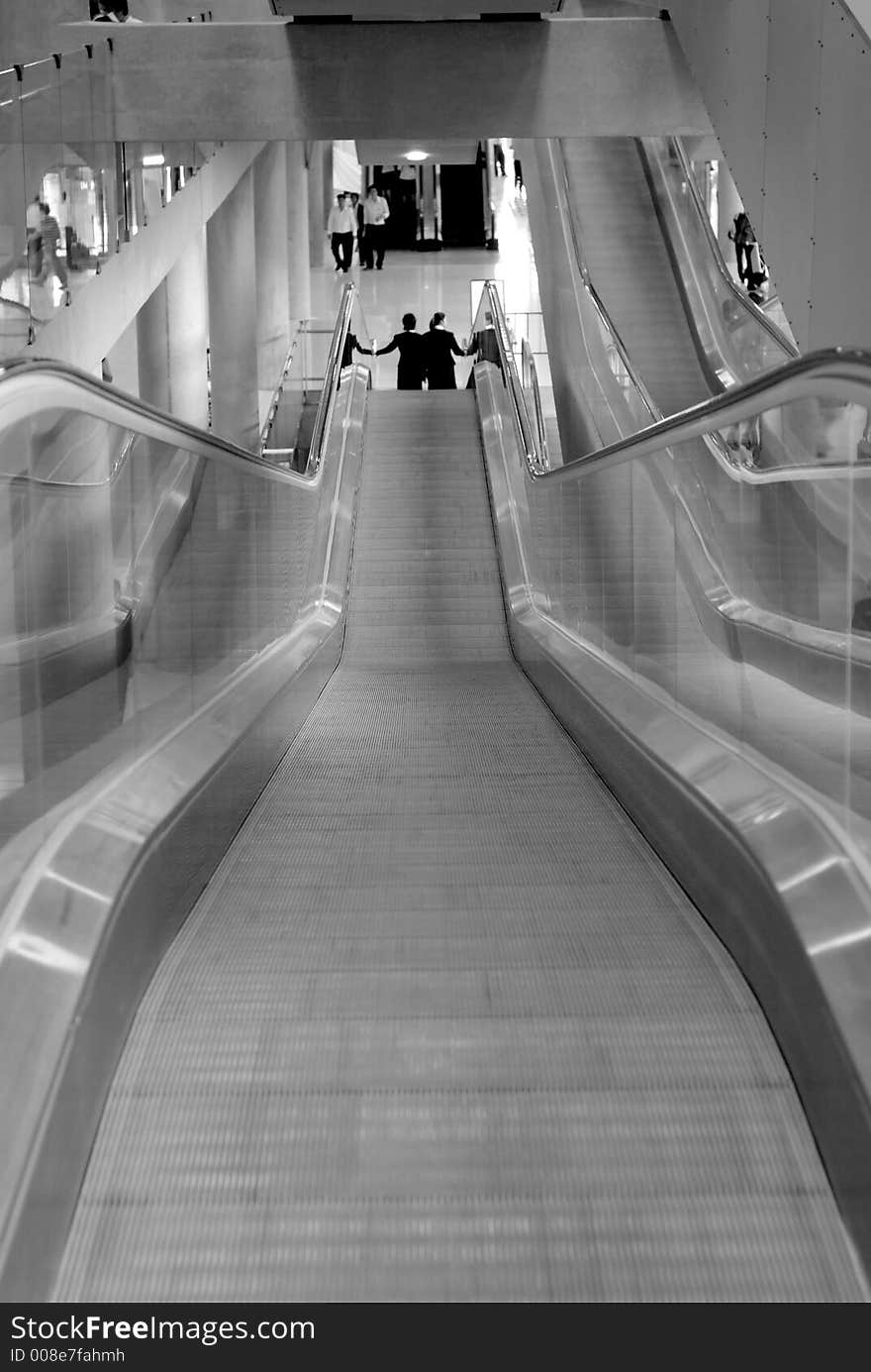 Escalators At Airport