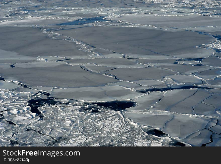 Picture of icebergs on sea in the winter time. Picture of icebergs on sea in the winter time.