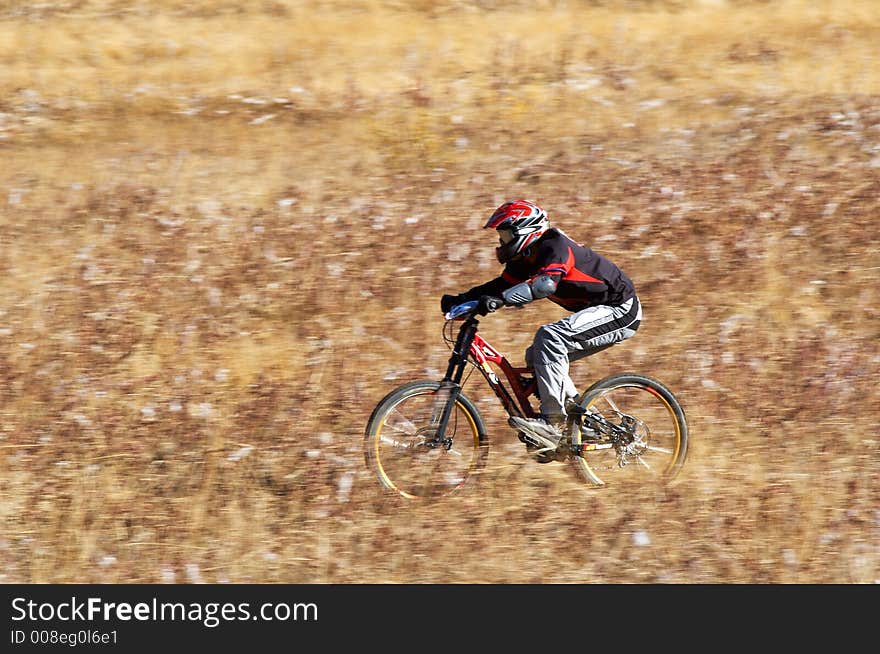 Hight speed on downhill race