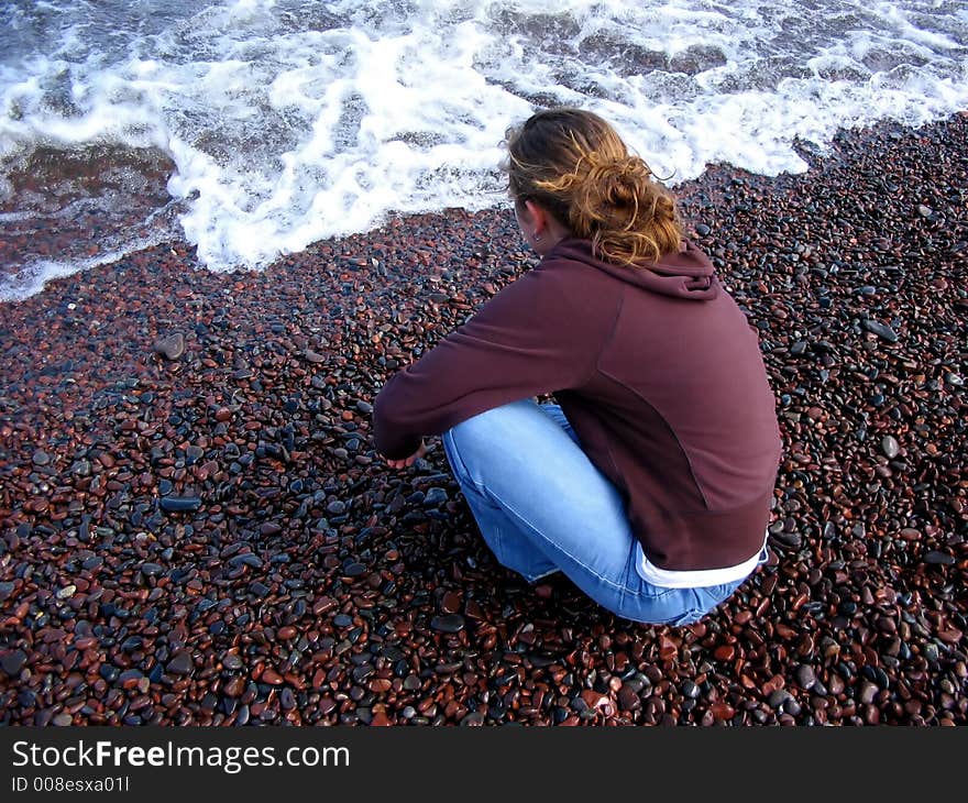 Girl On The Shore