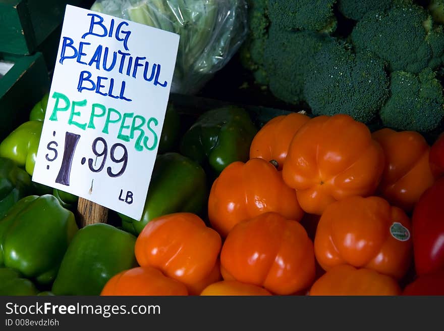 Big Colorful Bell Peppers