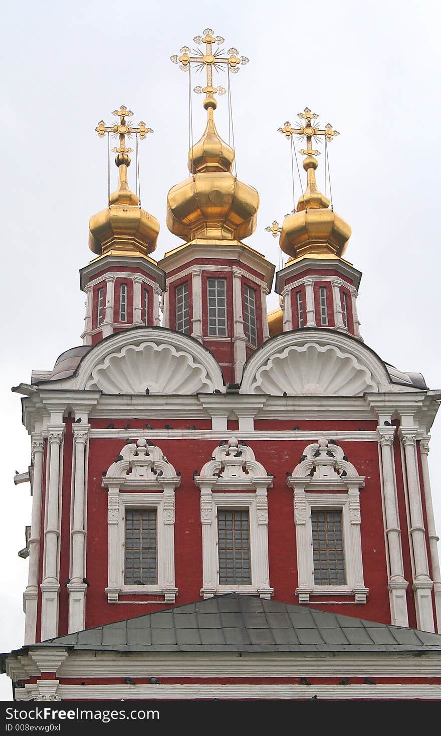 Novodevichy Convent. The Gateway Transfiguration Church. Fragment. Novodevichy Convent. The Gateway Transfiguration Church. Fragment