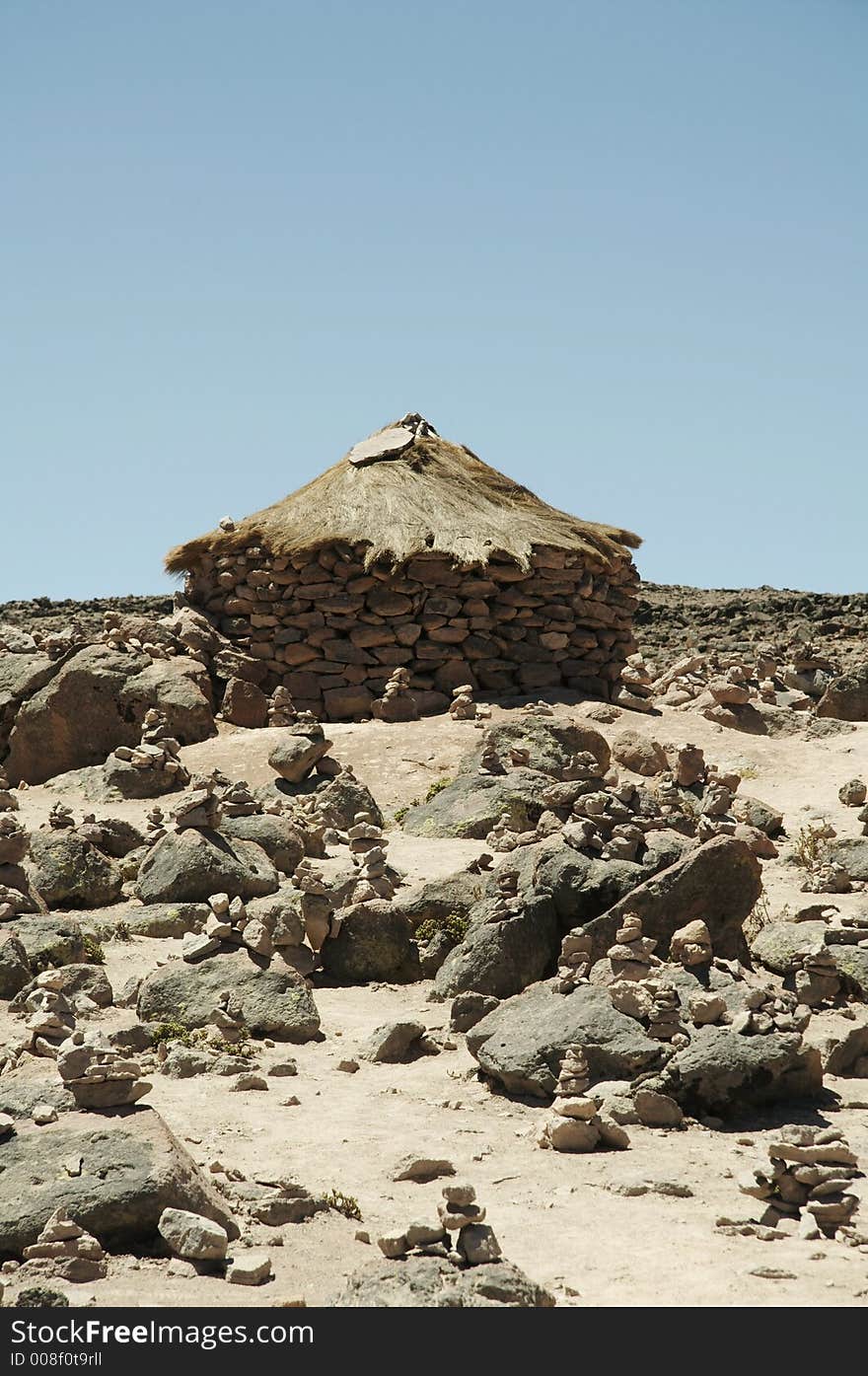 Stone building in the South America