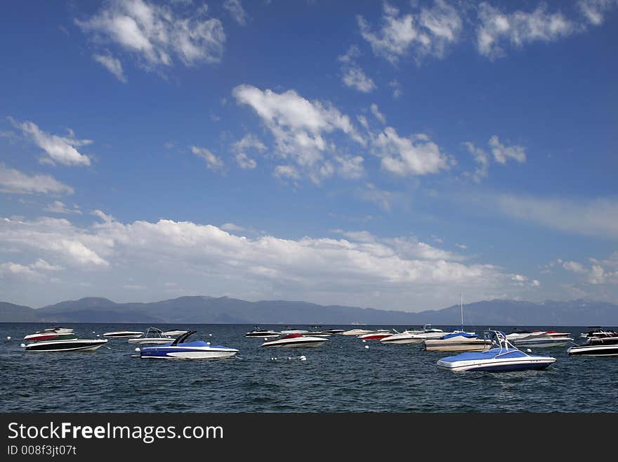 Boats and sky